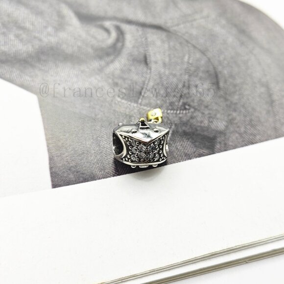 Pandora Two-Tone Heart & Lock Charm - Picture 3 of 4